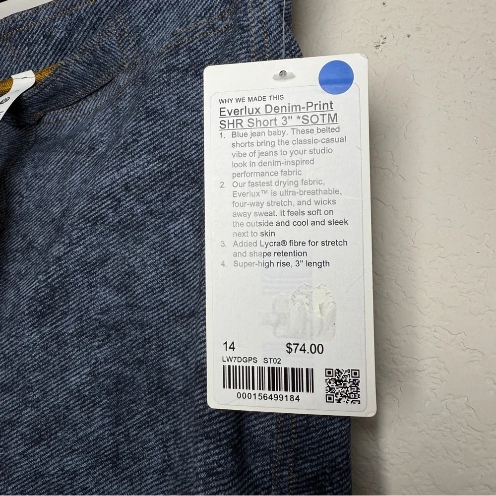 Lululemon Everlux Denim-Print Short 3